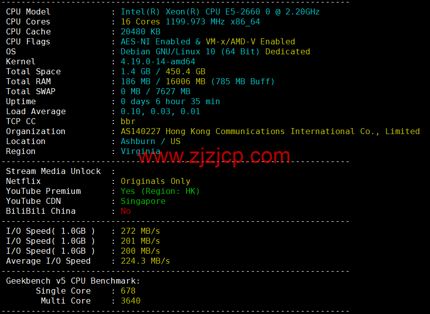 华纳云：新加坡高防服务器，E5-2660/16G 内存/500G SSD/不限流量/10Mbps 带宽，¥1600/月，附简单测评