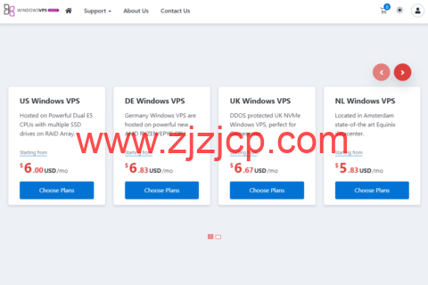 WindowsVPS：美国 vps，1 核/2G 内存/25GB SSD 硬盘/不限流量/1Gbps，$7/月起，可选美国/德国/英国/荷兰机房 windows vps
