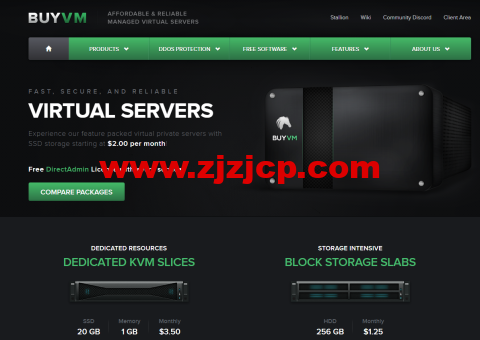 #补货#Buyvm：AMD 高性能 VPS+超便宜块存储+1Gbps 带宽(不限流量)，月付 3.5 美元起，有 Windows