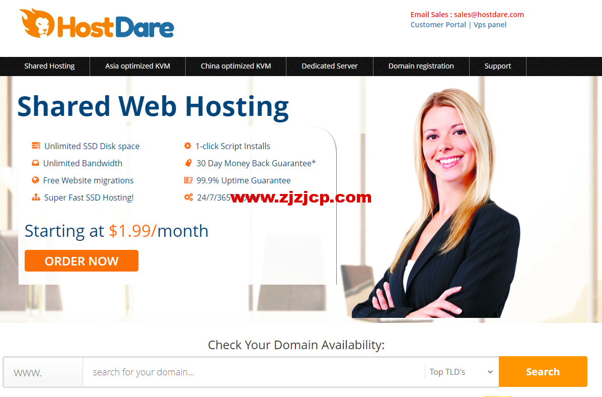 HostDare：套餐整理，美国 cn2 gia vps，1 核/512MB 内存/10GB NVMe 硬盘/500GB 流量/200Mbps 带宽，$20.79/年起
