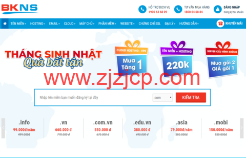 BKNS：越南 vps，1 核/1G 内存/20G SSD 硬盘/100Mbps 不限流量，$4.95/月起，买一年送一年