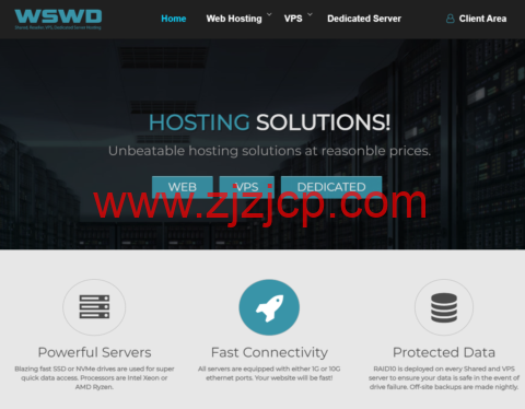 WSWD：美国洛杉矶 VPS，1 核/0.5G 内存/10 GB NVMe/1Gbps@500GB 流量，年付$30 美元