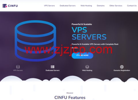 Cinfu：新用户五折优惠，免费按需 DDOS 保护高防 VPS，OpenVZ 虚拟架构，1 核/2GB 内存/50G 硬盘/1Gbps 带宽@不限流量，$3.76/月起