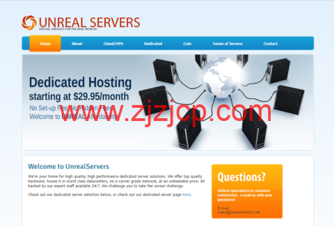 UnRealServers：美国堪萨斯机房独立服务器，E5-2650v2/32GB 内存/28TB 硬盘/33TB 流量/1Gbps 带宽，$100/月