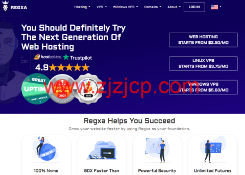 REGXA：高防不限流量 VPS，年付 75 折，2 年付 5 折，1G 内存/1 核/15gNVMe/1Gbps 带宽，$45/年起，另可选波兰/德国/法国/英国/加拿大/美国/新加坡机房