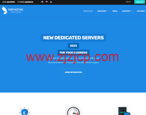 Fairyhosting：爱沙尼亚抗投诉 VPS/香港机房不限流量 VPS，1 核/4G 内存/50G SSD 硬盘/不限流量/1Gbps 带宽，€9.9/月起