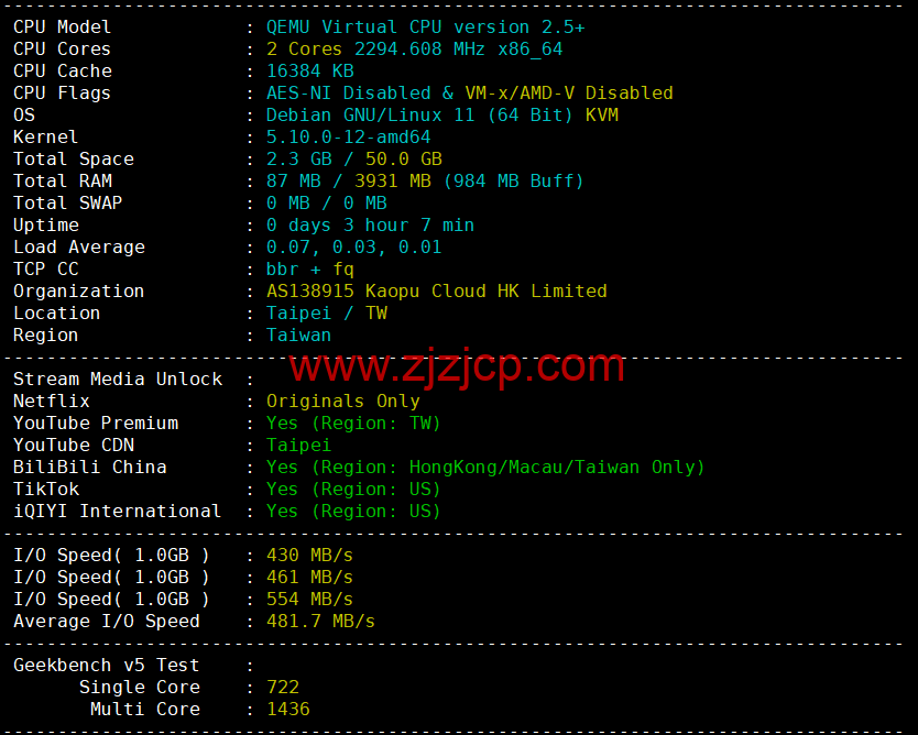 #补货#lightnode：中国台湾 vps，1 核/2G 内存/50G 硬盘/1000GB 流量，月付$17.71，流媒体解锁/小时计费，简单测评