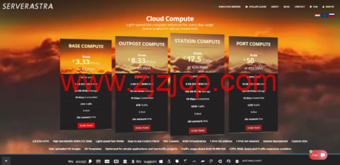 #版权宽松#ServerAstra：匈牙利布达佩斯机房 vps，1 核/1GB 内存/20GB NVMe 硬盘/2TB 流量/10Gbps 带宽，€3.99/月起，
