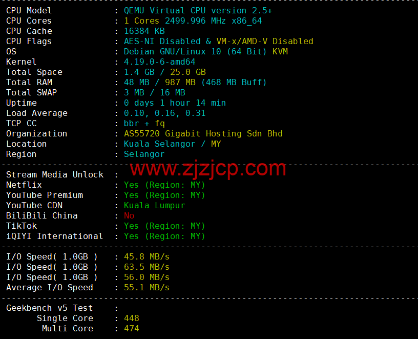 VPS Malaysia：马来西亚 VPS，三网直连，1 核/1G 内存/25G SSD/2TB 流量/100Mbps 带宽，$7/月起，原生 ip，解锁 netflix、tiktok，简单测评