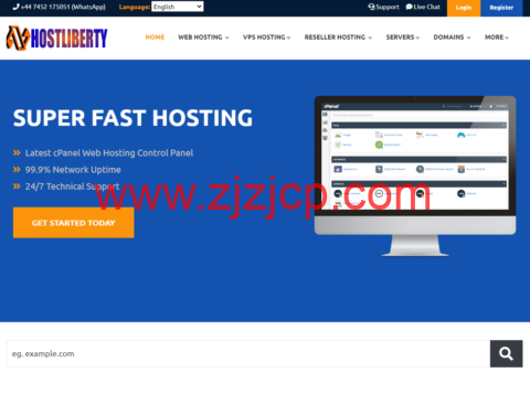 Host Liberty：国外 VPS，多达 30 个数据中心，免费 Windows，包括香港、日本、新加坡和很多冷门机房，$5.99 /月起