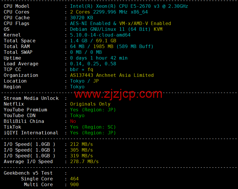 DiyVM：日本 vps，2 核/2G 内存/50G 硬盘/不限流量/5Mbps 带宽，月付 50 元起，简单测评