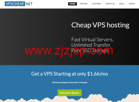 VPSCheap：美国达拉斯机房 vps，2 核/512MB 内存/30GB SSD/不限流量/100Mbps 带宽，$3.75/半年