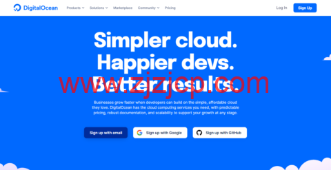 DigitalOcean：注册充值 10 美元送 100 美元，1 核/512M 内存/10GB SSD 硬盘/500GB 流量/1Gbps 带宽，$4/月，高性能 vps，$7/月起，八机房可选