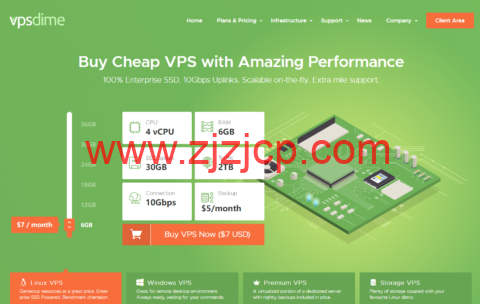 vpsdime：美国/英国/荷兰 vps，OpenVZ 架构大内存 vps，$7 起/月，KVM 架构 vps，$20 起/月，windows vps，$15.00/月起，存储 vps，$40.00/年起，独享资源