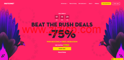 #Beat the Rush#FastComet：共享主机高达 75%优惠，云 VPS 和专用 CPU 服务器高达 30%优惠