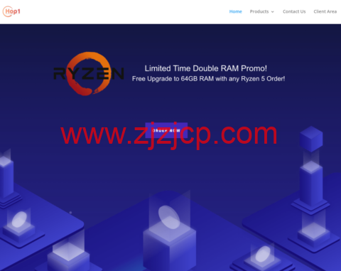 Hop One Networks：美国费城 HE 机房独服，AMD RYZEN 5 3600/64G 内存/512GB NVMe 硬盘/不限流量/1Gbps 带宽，$39.95/月