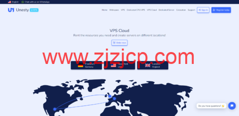 Unesty：美国纽约机房 vps，4 核/1GB 内存/25GB SSD/不限流量/1Gbps 端口，€2.24/月起，另可选德国/英国