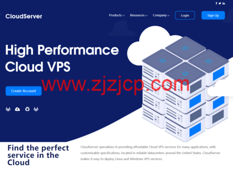 #黑五#CloudServer：美国洛杉矶和纽约机房特价 vps，1 核/2GB 内存/40GB NVMe/10TB 流量/1Gbps 带宽，$3/季起