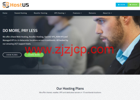 HostUS：OpenVZ 架构 vps 年付$16 起，KVM 架构 vps 月付$4.35 起，可选美国澳大利亚/荷兰/英国/香港/新加坡机房，支持支付宝