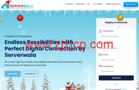 Serverwala：国外 VPS，全球 40 多个机房即时部署，包括美国/中国/香港/韩国/日本等，月付 10 美元起