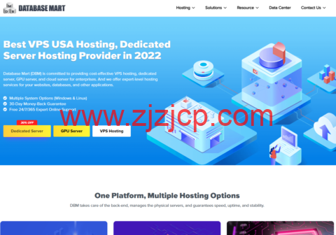 Database Mart：新款 GPU A4000/ 2060/3060 Ti VPS/独服上线，VPS 最后一波折扣