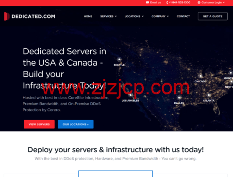 Dedicated：美国不限流量独服，E5-1650v3/64GB 内存/2TB NVMe 硬盘/1Gbps 带宽，$75/月，可选纽约/洛杉矶等机房