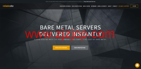 ReliableSite：美国 32TB HDD 超大硬盘存储服务器促销，Intel Xeon E3 1230（或更好）CPU/16G 内存/1Gbps 带宽无限流量，月付$69