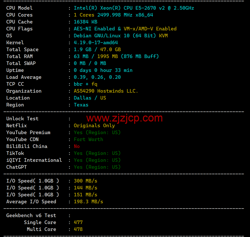 Hostwinds：达拉斯机房 vps 月付 4.99 美元起，云服务器$0.006931/时起，支持支付宝，解锁 chatgpt/tiktok，简单测评