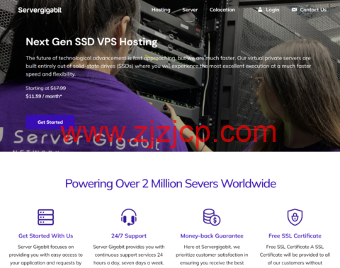 Server Gigabit：马来西亚 vps，1 核/1G 内存/20GB 硬盘/不限流量/100Mbps 带宽，$9.59/月起，支持 windows