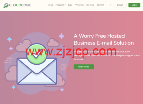CloudCone：电子邮件托管服务，无限域名、无限邮箱，10GB 空间，每月可发 500 封邮件，$2.99/月起