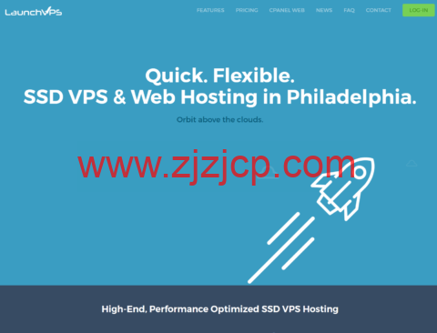 Launchvps：费城机房 vps，2 核/768MB/20GB/768GB/500Mbps 带宽，$19.95/年