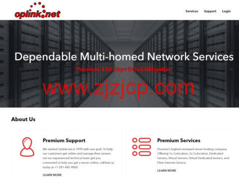 OpLink：美国休斯敦机房 vps，AMD Ryzen@1 核/512MB/20GB NVMe/10Gbps 端口，$3.5/月