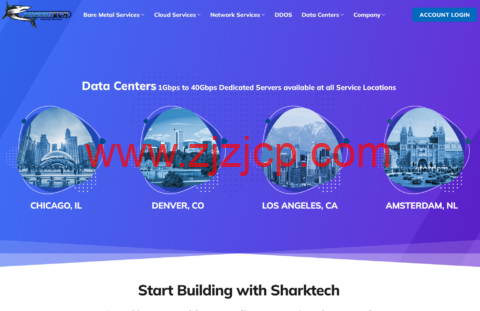 Sharktech：高防 VPS 年付 5 折，$29.7/年起，2*Gold 6148/128G/2T NVMe/10Gbps 不限流量高防服务器，$399/月，可选洛杉矶/丹佛/芝加哥等机房