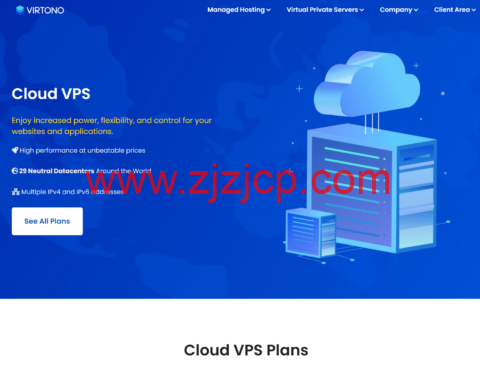 #夏季特卖#Virtono：欧洲和美国 vps7.6 折，1 核/1GB 特价€22.76/年，可选日本/新加坡/香港/美国/英国等 29 个数据中心