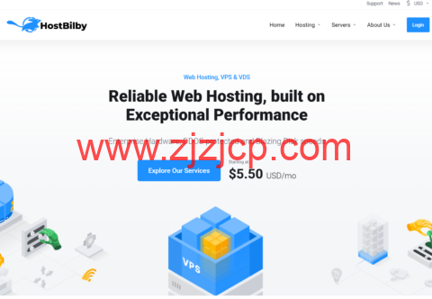 HostBilby：斯波坎机房 vps，1 核/4GB/20GB SSD/5TB@5Gbps 带宽，.75/月