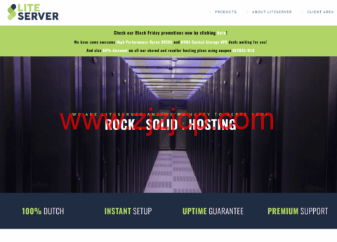 #黑五#LiteServer：荷兰 VPS，AMD EPYC@1 核/2GB/700GB/40TB@2.5Gbps 带宽，€30/年