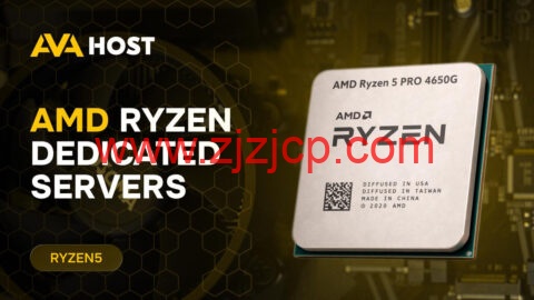 Ava.Hosting：新上摩尔多瓦 AMD Ryzen 独立服务器 8.5 折优惠，AMD Ryzen 5 4650G/16GB 内存/250GB NVMe/不限流量/1Gbps 带宽，€72/月，500G 高防/无视版权投诉
