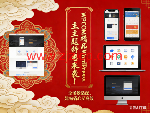 WPCOM 精品 WordPress 主题特惠来袭！全场景适配，建站省心又高效