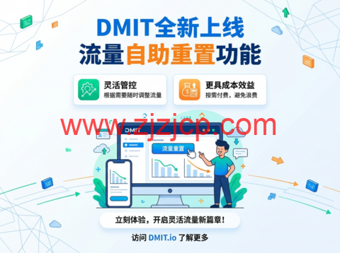DMIT 全新上线流量自助重置功能，灵活管控更具成本效益