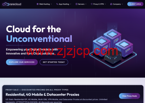 Rarecloud 限时特惠：香港、纽约、荷兰三机房 VPS 全场 5 折，月付年付同享优惠，低至 9.75 欧元 / 年！