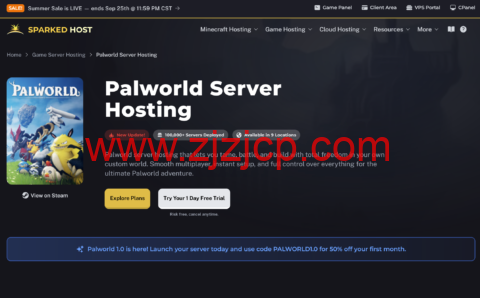 Sparked Host Palworld 服务器托管:支持模组 / 跨平台联机 / 全球多机房,月付 起 Sparked Host Palworld 服务器托管:支持模组 / 跨平台联机 / 全球多机房,月付 起